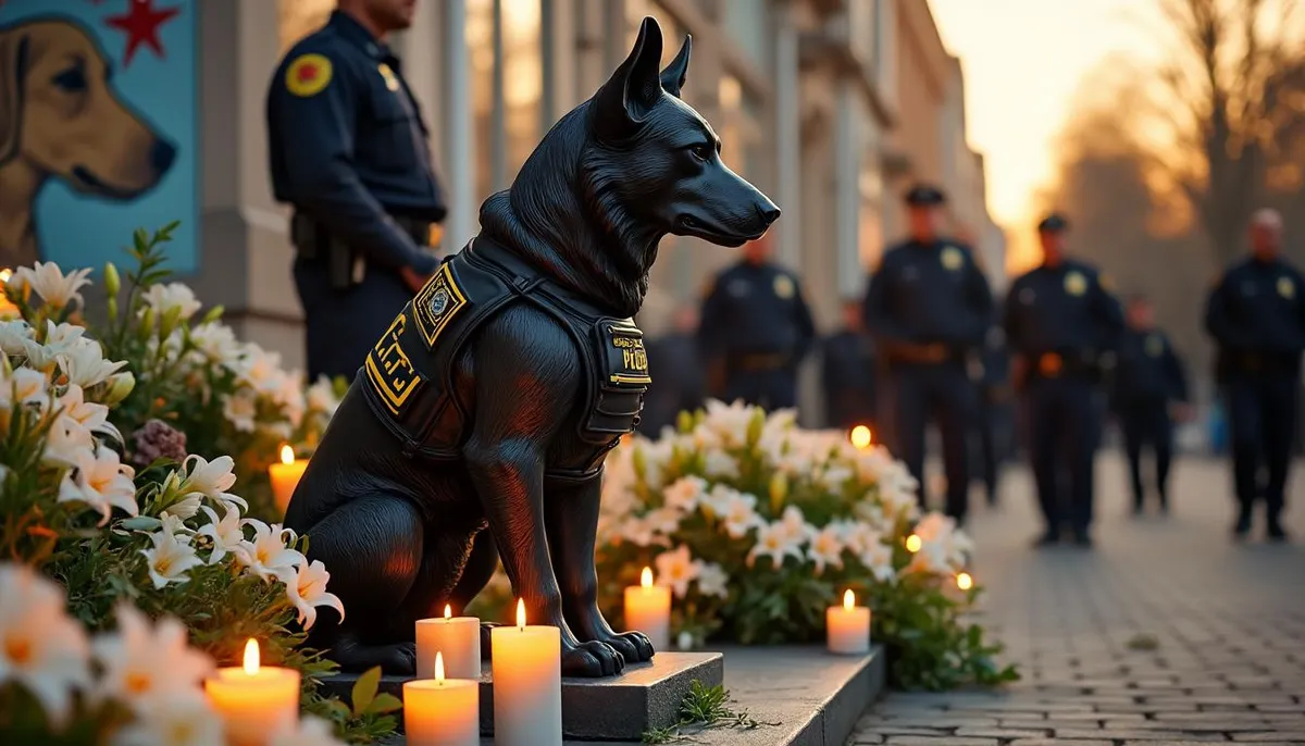 découvrez l'hommage émouvant rendu à diesel, la chienne héroïque du raid, courageusement tombée lors de l'opération à saint-denis.