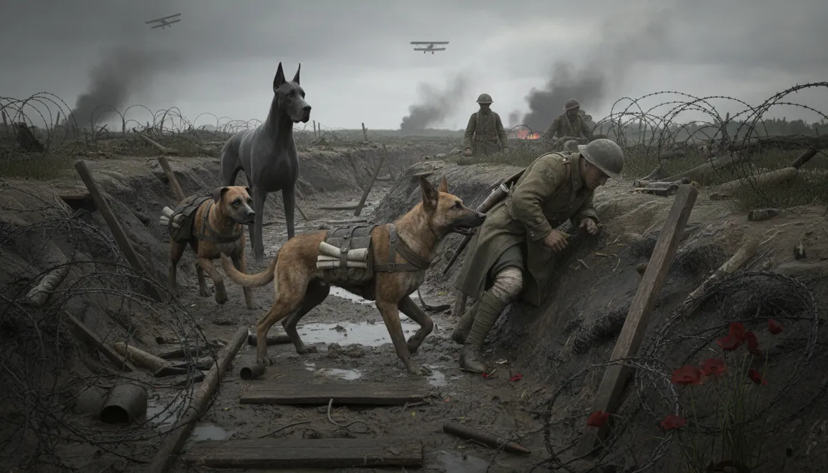 découvrez le rôle héroïque des chiens pendant la première guerre mondiale, compagnons fidèles qui ont aidé les soldats avec courage et dévouement.