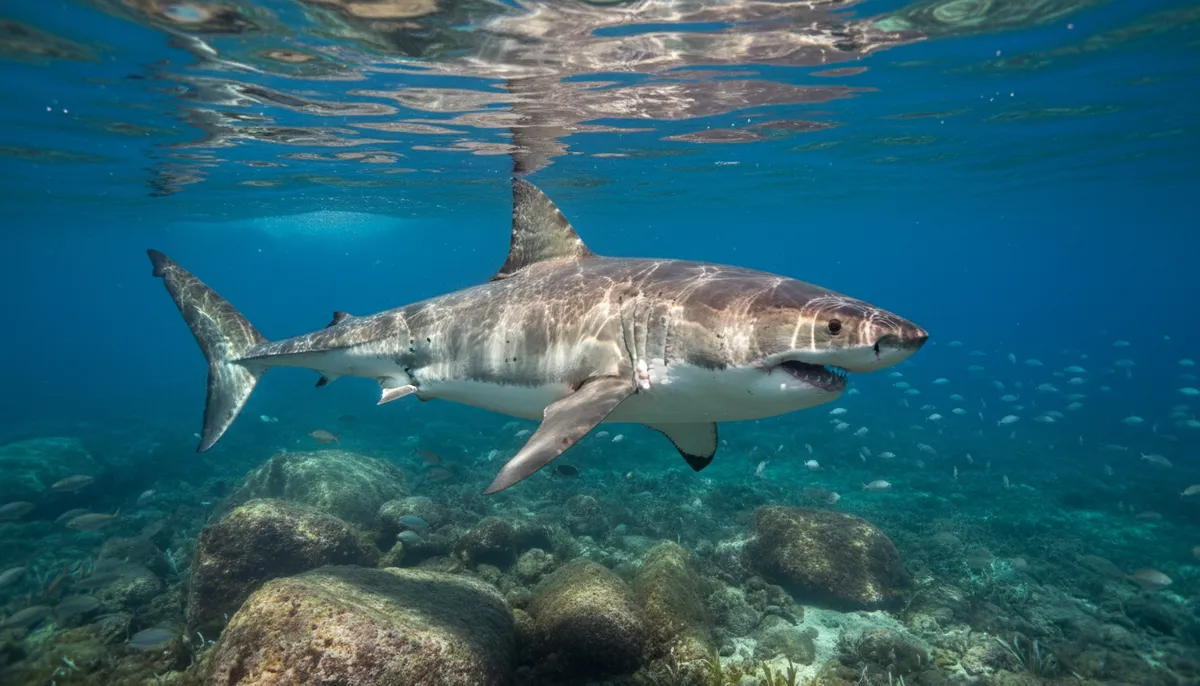 découvrez l'observation exceptionnelle d'un grand requin blanc de 4,5 mètres près des côtes de porquerolles, une rencontre rare et fascinante avec ce majestueux prédateur marin.