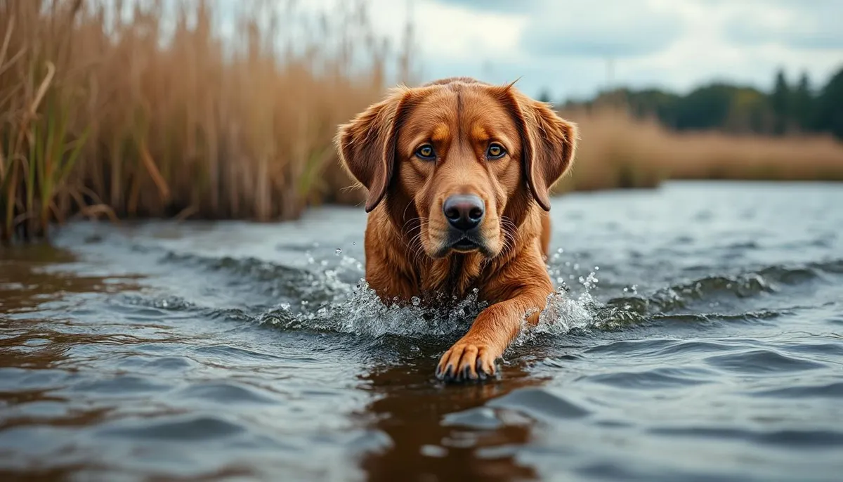 découvrez l'histoire fascinante du chesapeake bay retriever, un chien exceptionnel reconnu pour ses talents de nageur et son caractère fidèle, compagnon idéal pour les amateurs de plein air.