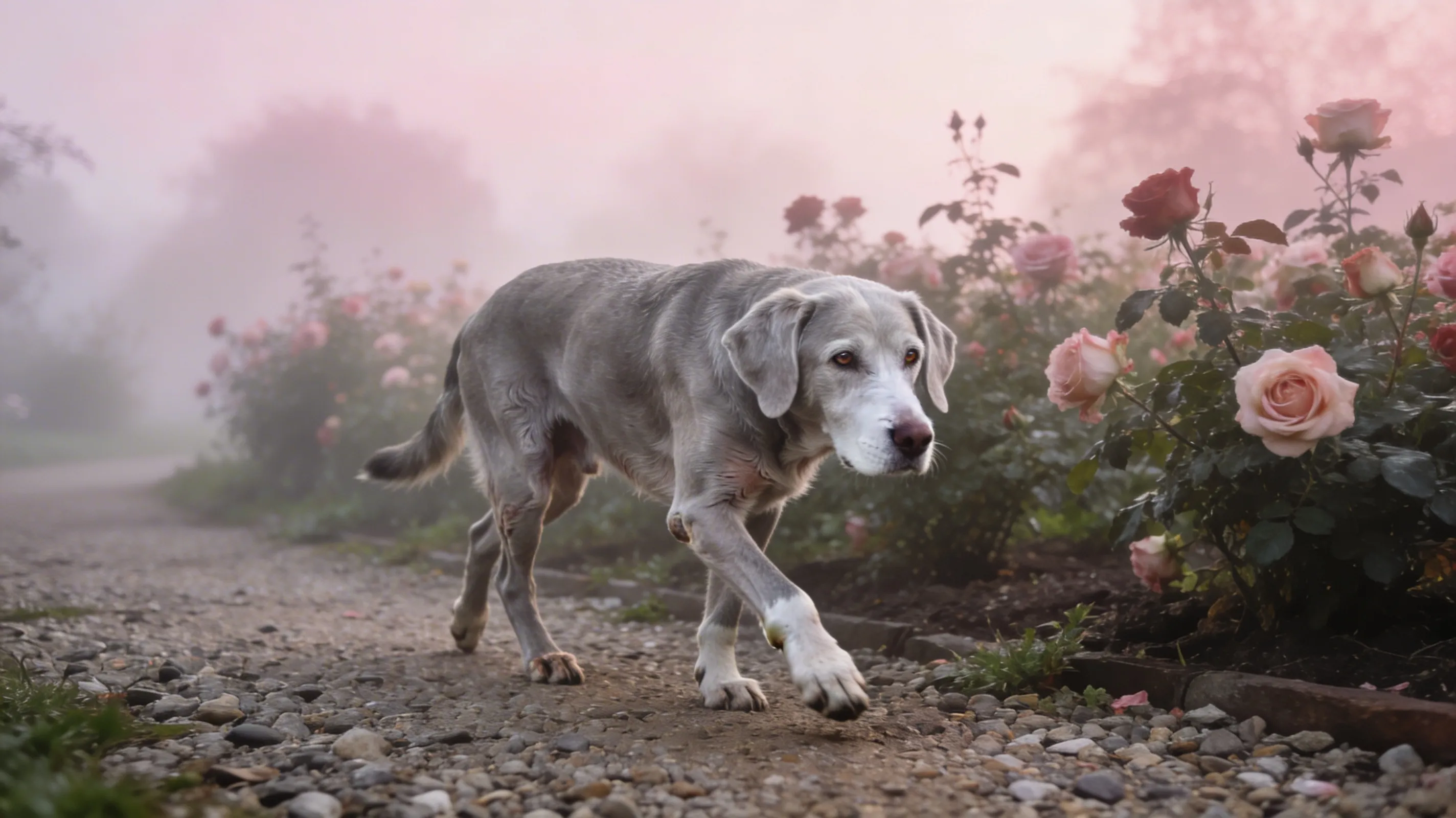 Chien avec arthrose