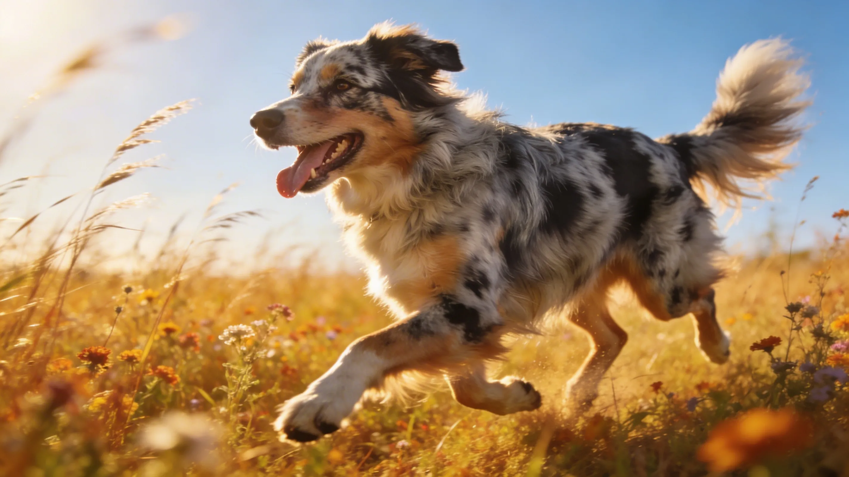 Chien en pleine santé