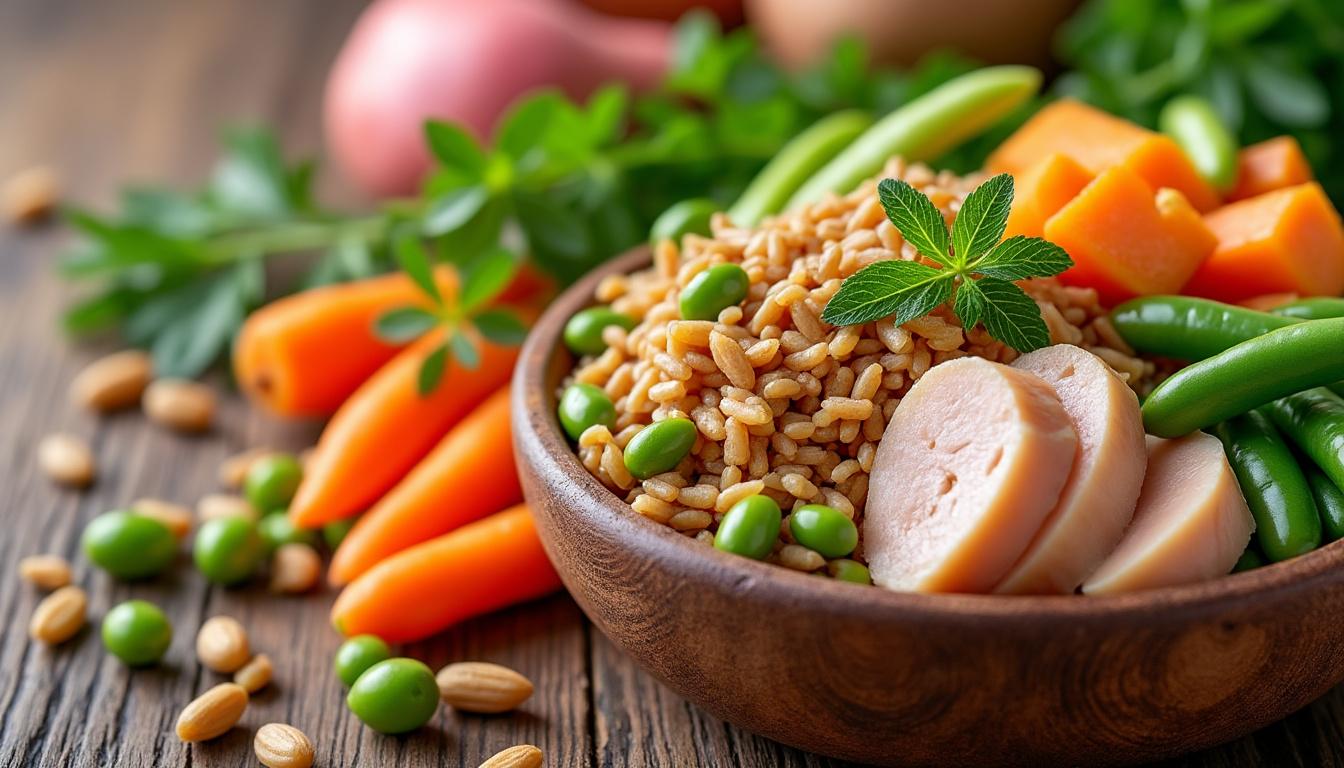découvrez 15 idées de menus équilibrés pour chiens, élaborés et validés par des vétérinaires. offrez à votre compagnon une alimentation saine, variée et adaptée à ses besoins pour garantir son bien-être au quotidien.