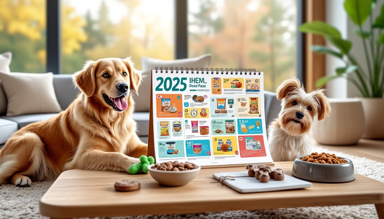 découvrez le calendrier 2025 des promotions et bons plans sur l’alimentation pour chien. ne manquez pas nos offres exclusives pour bien nourrir votre compagnon tout en réalisant des économies toute l’année !
