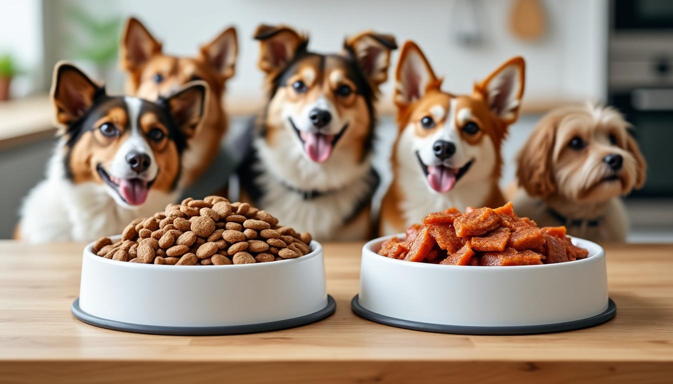 découvrez notre comparatif complet croquettes vs pâtée pour chiens et chats : avantages, inconvénients et conseils pratiques pour bien choisir l’alimentation adaptée à votre animal.