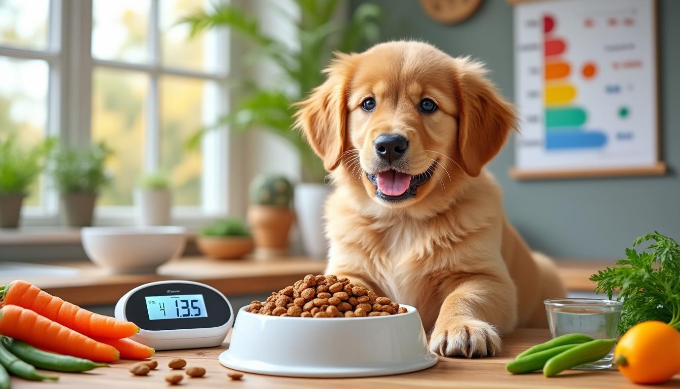 découvrez nos conseils experts pour choisir la meilleure alimentation pour votre chiot et trouvez les portions idéales par jour pour assurer sa croissance et sa santé.