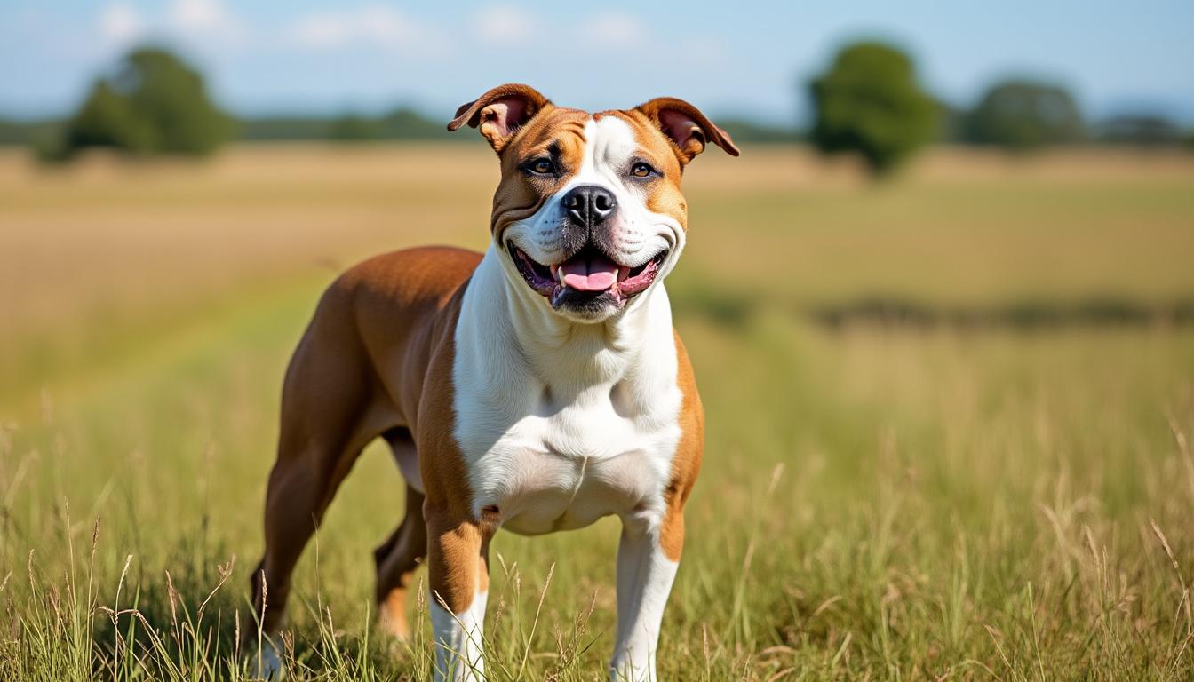 découvrez le bouledogue américain, un chien fidèle et musclé reconnu pour son tempérament affectueux et protecteur. idéal pour les familles, il allie force et tendresse au quotidien.