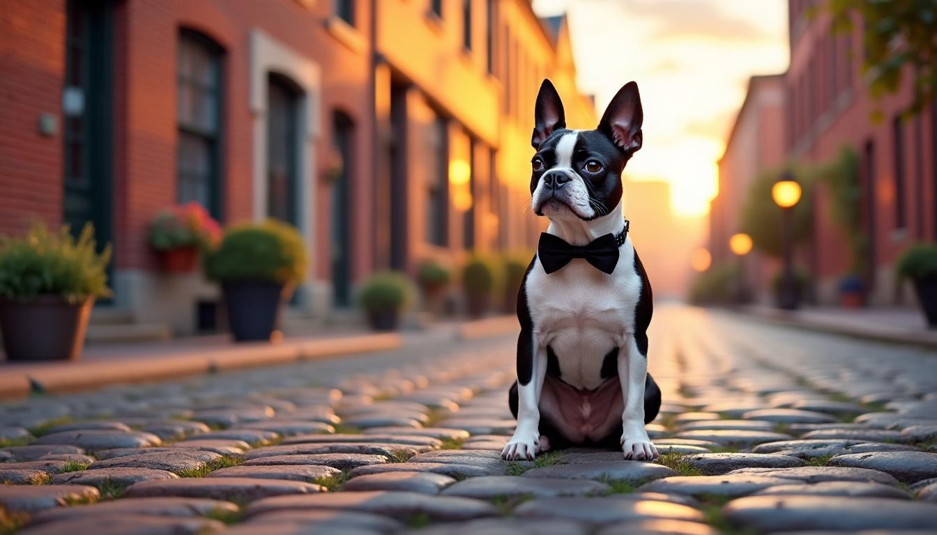 découvrez le boston terrier, un chien plein d’énergie et de bonne humeur. doté d’un charme irrésistible, ce compagnon fidèle séduit par son affection et sa vivacité, idéal pour la vie de famille comme pour les amateurs de petits chiens dynamiques.