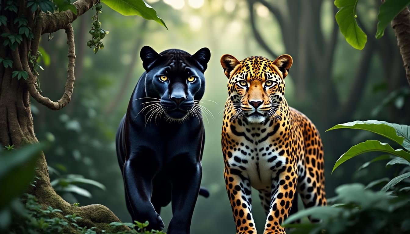 découvrez comment la panthère noire et le léopard, souvent perçus comme deux animaux différents, sont en réalité une seule et même espèce avec une variation de couleur fascinante.