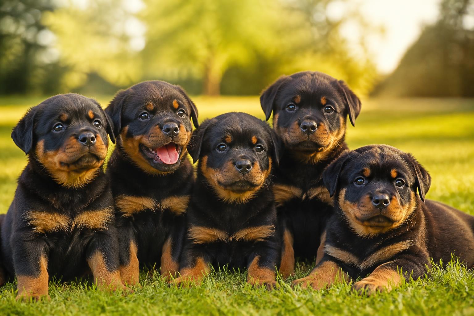 découvrez des clichés adorables de chiots rottweiler et apprenez des informations essentielles pour bien les connaître et prendre soin d'eux.