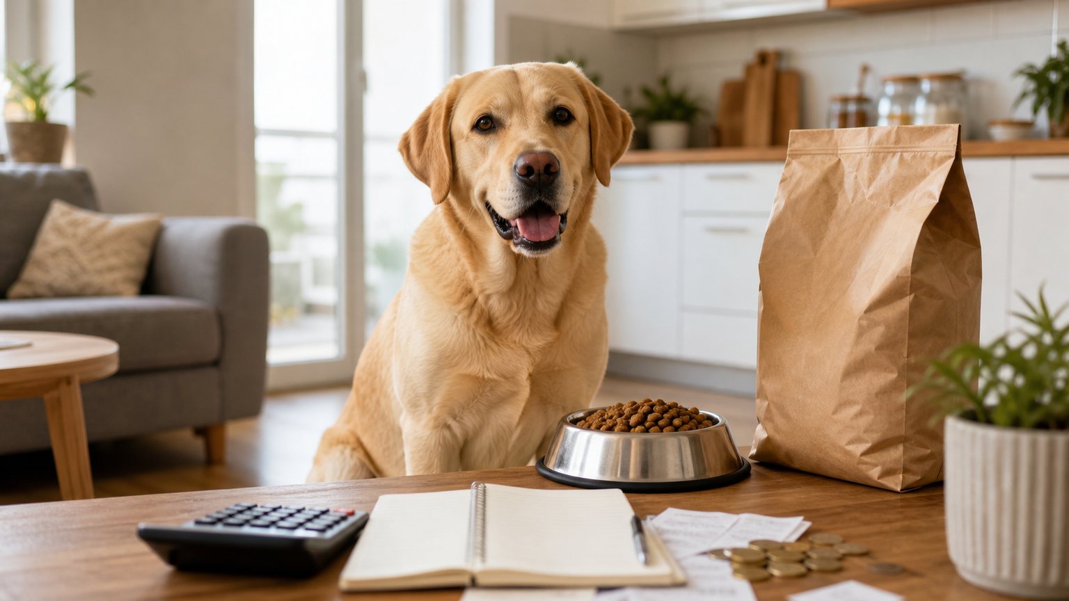 Budget alimentation chien : calculer le coût mensuel réel