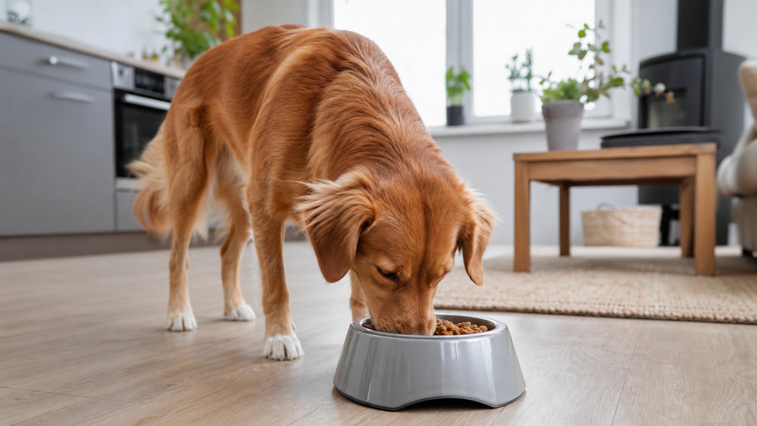 Transition alimentaire du chien : durée, méthode et symptômes
