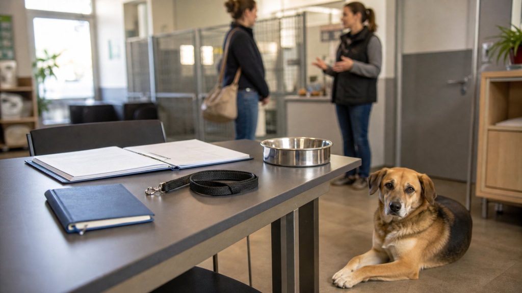 Dossier et matériel à préparer avant l’adoption d’un chien en refuge
